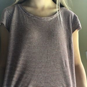 striped ribbed t-shirt